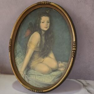 Antique "Psyche The Buyterfly Fairy Girl" By William S Kendall